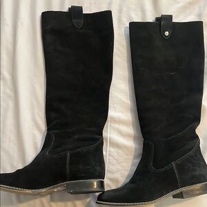 Michael Kors Black Suede Knee-High Women's Boots